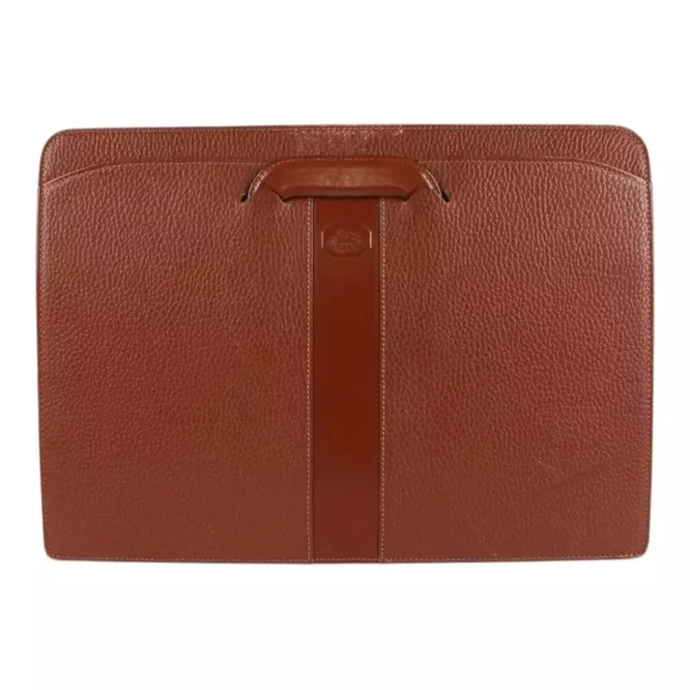 Authentic Burberry soft briefcase business hand bag